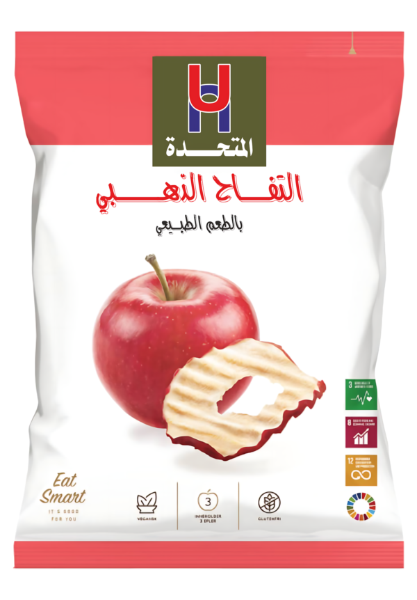 شبس التفاح بالطعم الطبيعى