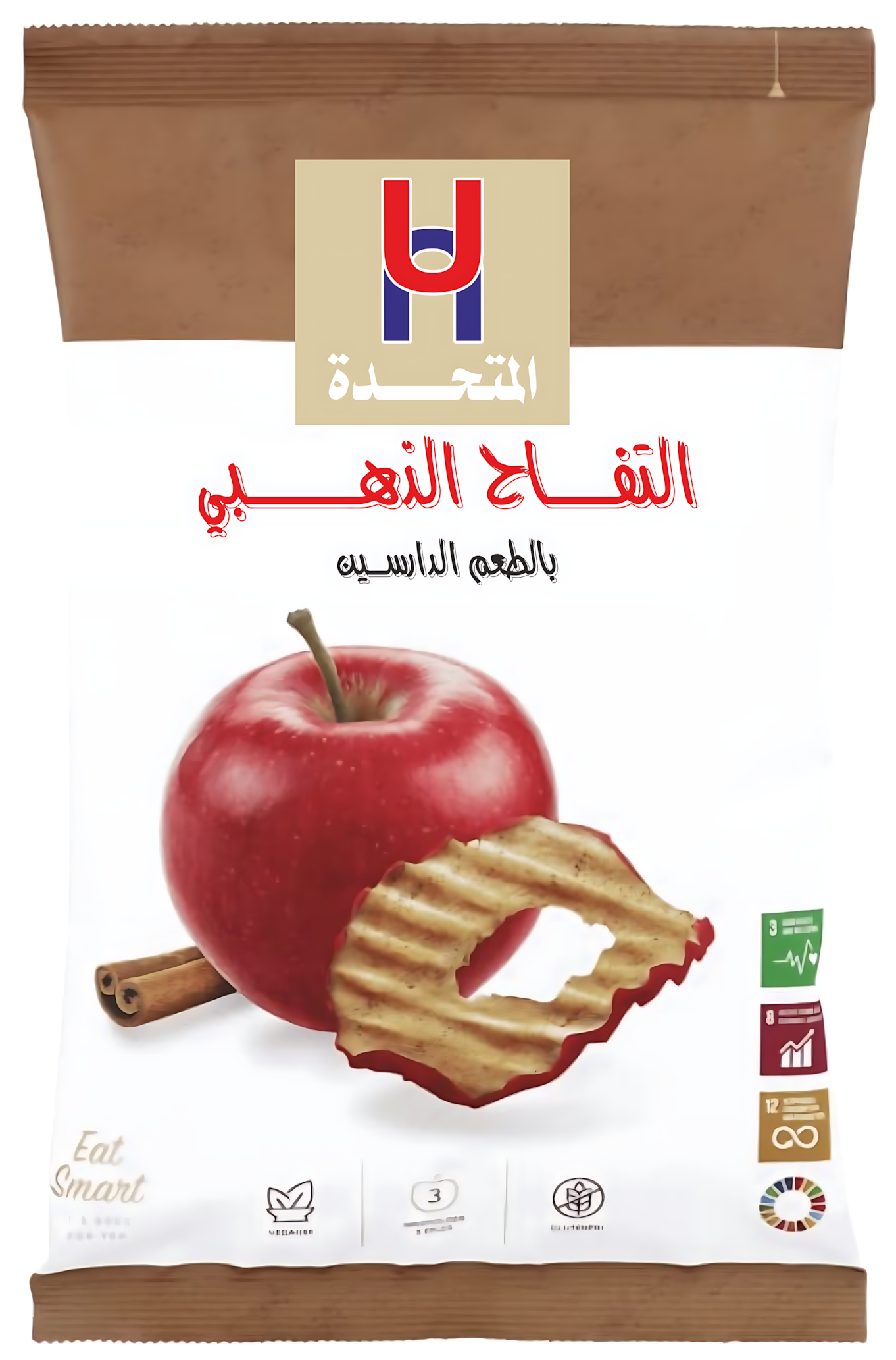 شبس التفاح بالطعم الدارسين